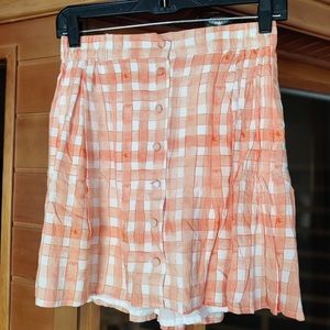 Urban Outfitters Pleated Plaid Mini Skirt NWT